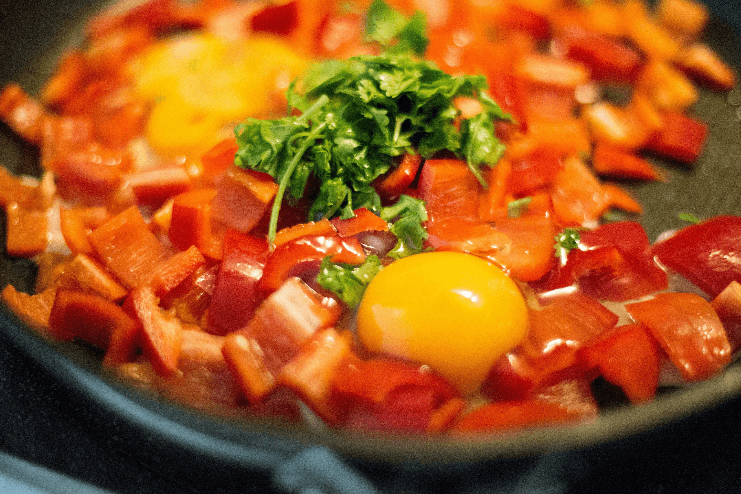 eggs and veggie scramble