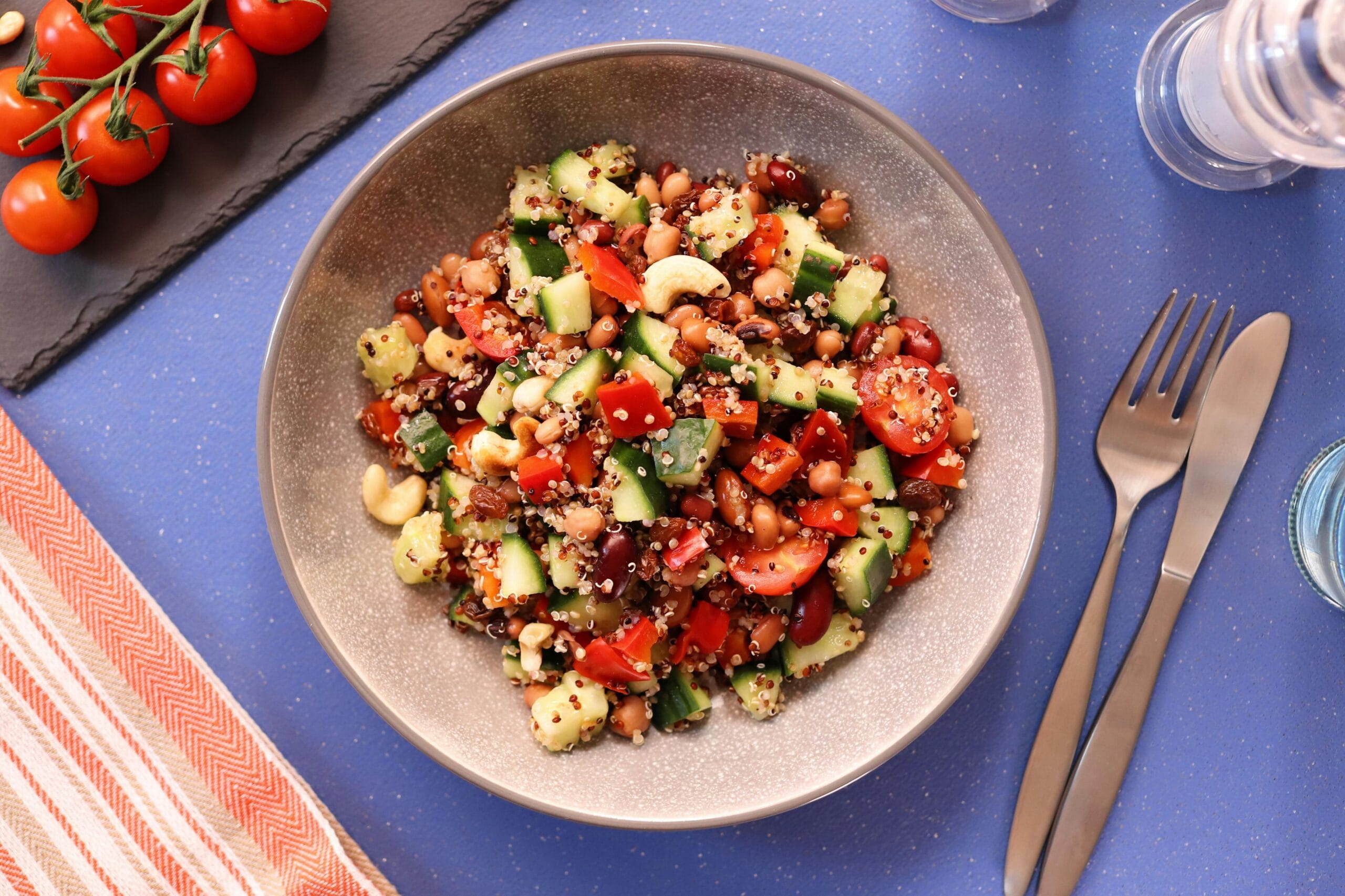 Quinoa and chickpea salad