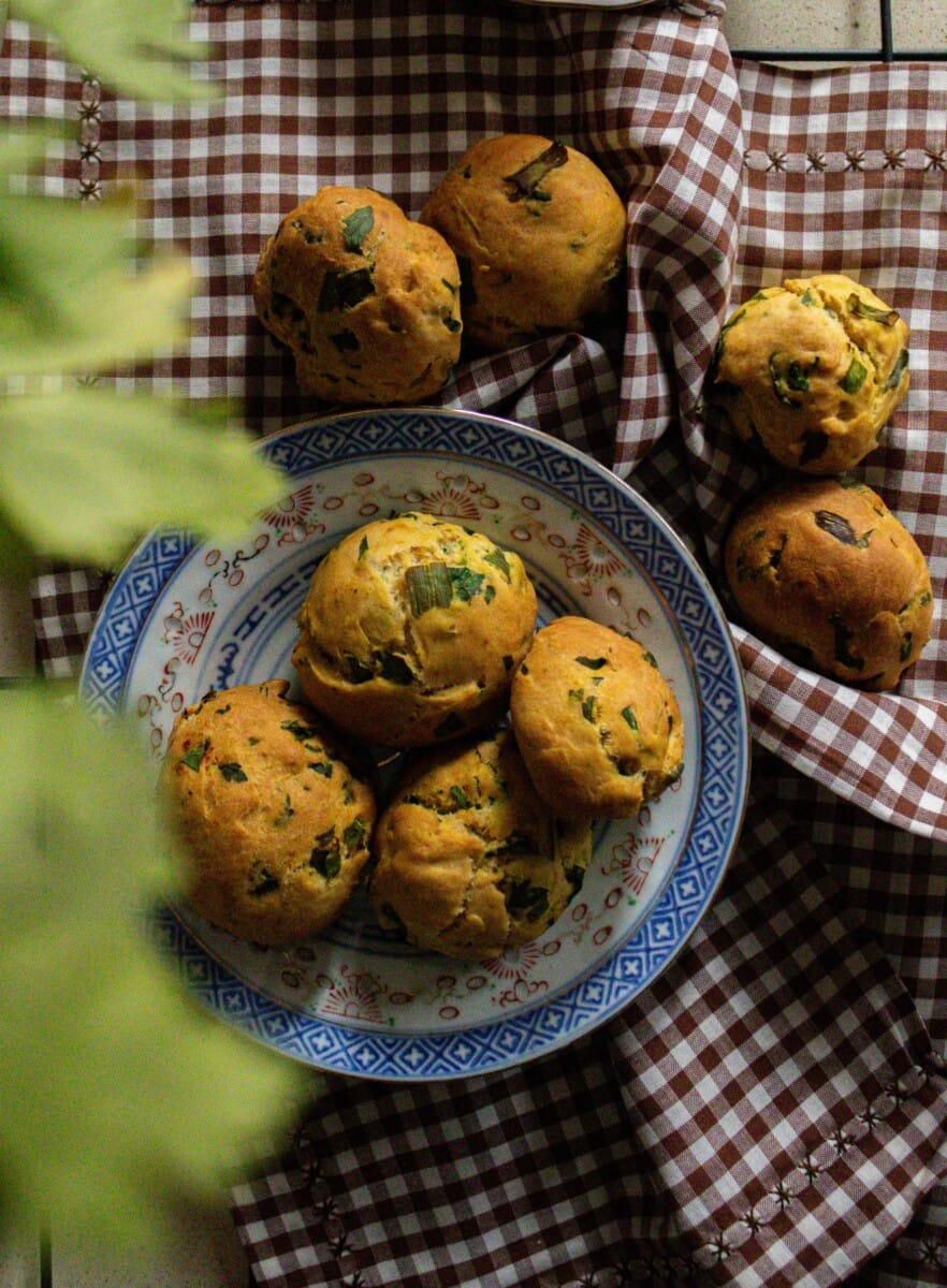 Savory egg muffins with spinach and feta – high-protein healthy snack recipe for meal prep